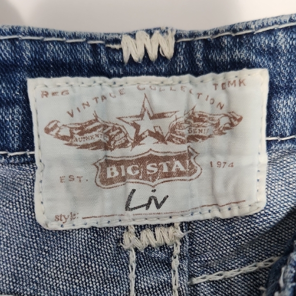 Big Star Women's Blue Boot Cut Jeans with Embellished Pockets - Picture 2 of 8